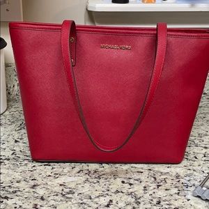 😻$278 Michael Kors Jet Set Handbag MK Purse Bag